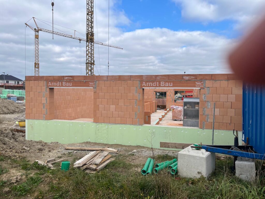 Bilder vom Rohbau - Gebäude außen